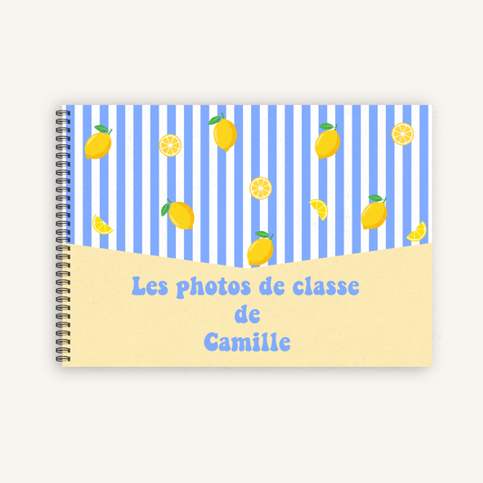 Album photo de classe personnalisé – De la maternelle au lycée (PS à Terminale) | Livre souvenir scolaire