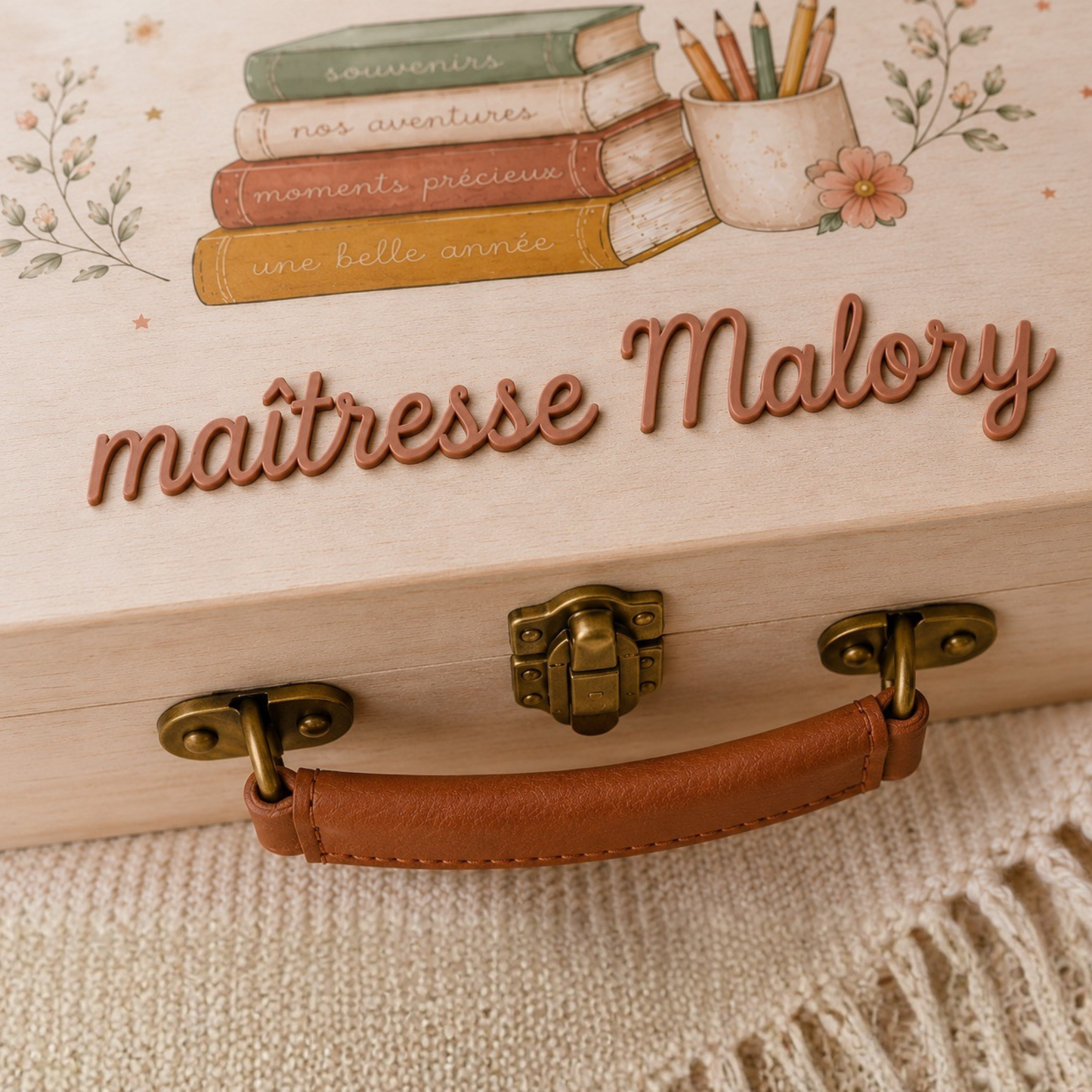 Les souvenirs de ma classe - Valisette personnalisée Maîtresse & ATSEM
