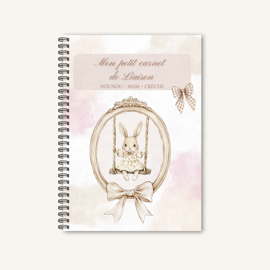 Carnet de liaison nounou / crèche / assistante maternelle - bébé suivi quotidien pendant 1 an