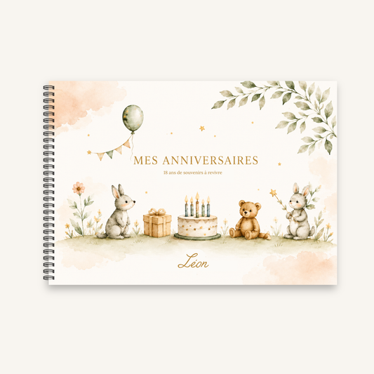 Albums souvenirs des anniversaires - De 1 à 18 ans
